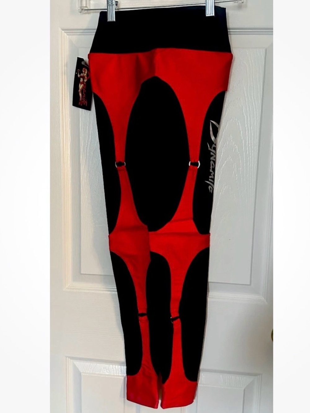 Dynamite Brazil Red and Black Corset Leggings (Brand New!)